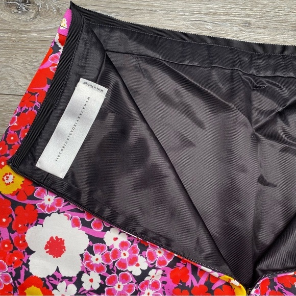 Victoria Victoria Beckham Women’s Printed Floral ALine Miniskirt Size 6 UK 10 - Picture 12 of 16